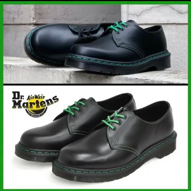 【Dr.Martens】3ホール 1461 グリーンステッチ UK7