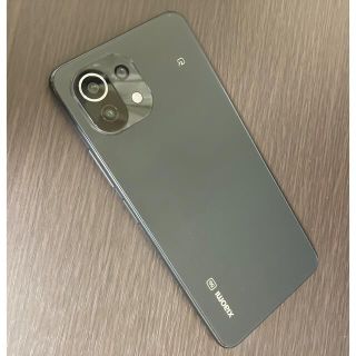 アンドロイド(ANDROID)のMi 11 Lite 5G 日本版 完品 ガラスフィルム付き トリュフブラック(スマートフォン本体)