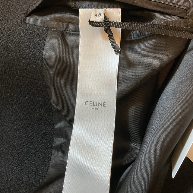 celine(セリーヌ)のCELINE オーバーサイズ テディジャケット / ウール ブラック 48 メンズのジャケット/アウター(ブルゾン)の商品写真