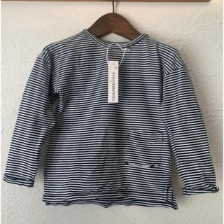 コドモビームス(こども ビームス)のn様専用　mingo ストライプTシャツ　1-2y 難あり(Tシャツ/カットソー)