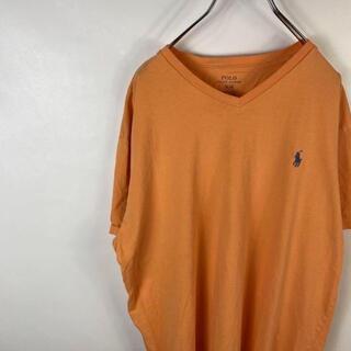 ポロラルフローレン(POLO RALPH LAUREN)のC430 ポロラルフローレン　ワンポイントロゴ　M オレンジ　半袖Tシャツ(Tシャツ/カットソー(半袖/袖なし))