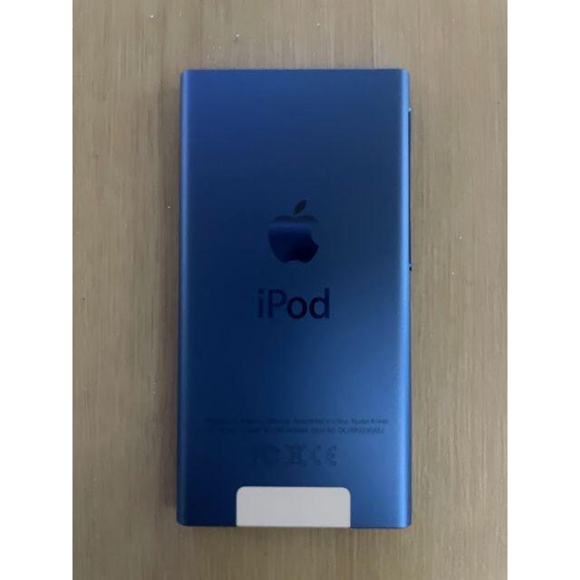 Apple(アップル)のipod nano 16GB ブルー 中古品 スマホ/家電/カメラのオーディオ機器(ポータブルプレーヤー)の商品写真