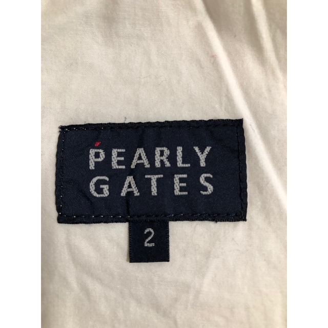 PEARLY GATES(パーリーゲイツ)のパーリーゲイツ⭐︎白コットン⭐︎ワッペンストレッチスカート⭐︎サイズ2 スポーツ/アウトドアのゴルフ(ウエア)の商品写真
