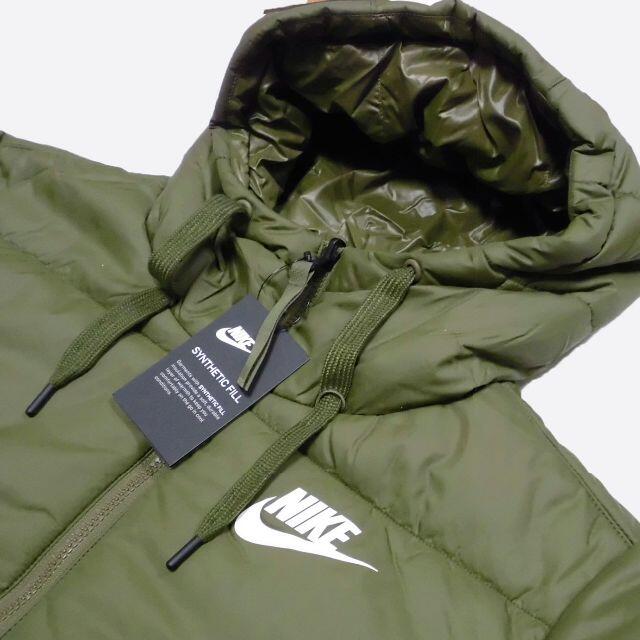 NIKE(ナイキ)の★新品★ナイキ★リバーシブル中綿パーカージャケット (Olive/M) レディースのジャケット/アウター(ダウンジャケット)の商品写真