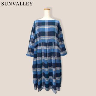 サンバレー(SUNVALLEY)のsale【SUNVALLEY】チェックワンピース　サンバレー(ひざ丈ワンピース)