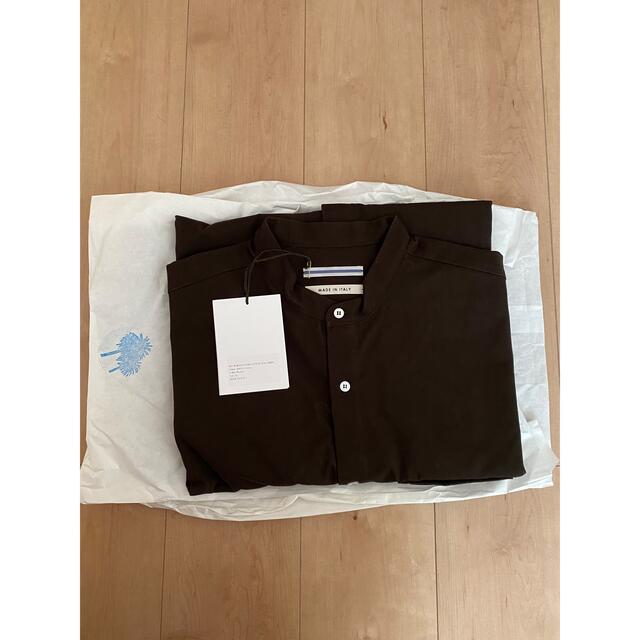 XL CRISTASEYA COTTON MAO SHIRT brown - シャツ