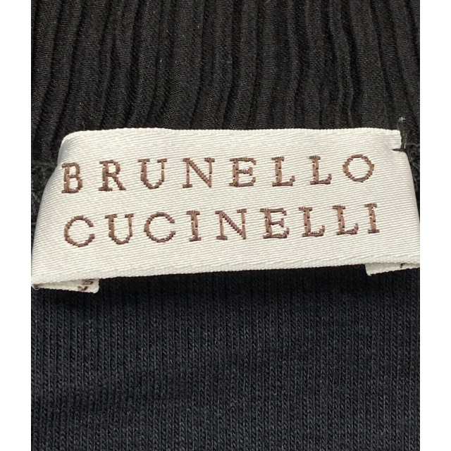 BRUNELLO CUCINELLI(ブルネロクチネリ)の美品 ブルネロクチネリ 半袖タートルネックカットソー レディース XL レディースのトップス(カットソー(長袖/七分))の商品写真