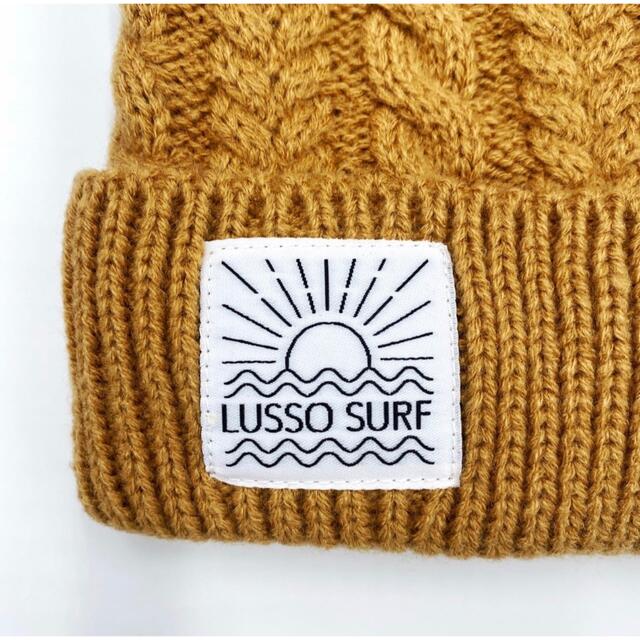 ALEXIA STAM(アリシアスタン)のサーフィン女子に　LUSSO SURF ニットキャップ　ベージュ　ロンハーマン レディースの帽子(キャップ)の商品写真