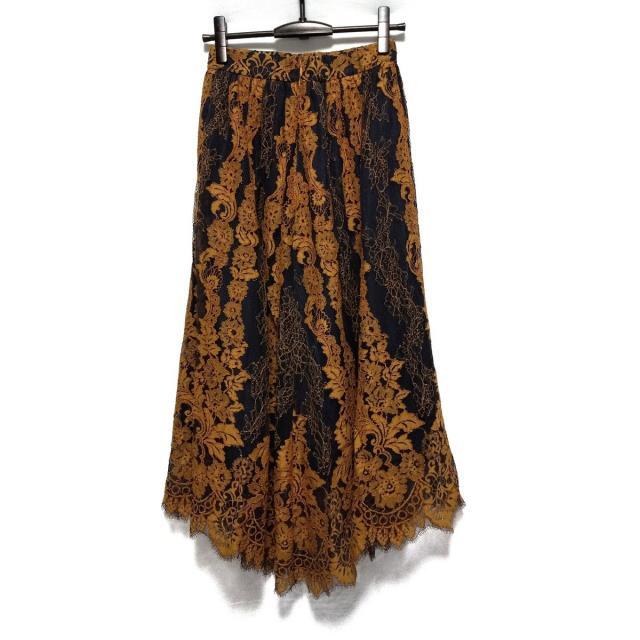 GRACE CONTINENTAL(グレースコンチネンタル)のダイアグラム ロングスカート サイズ36 S - レディースのスカート(ロングスカート)の商品写真