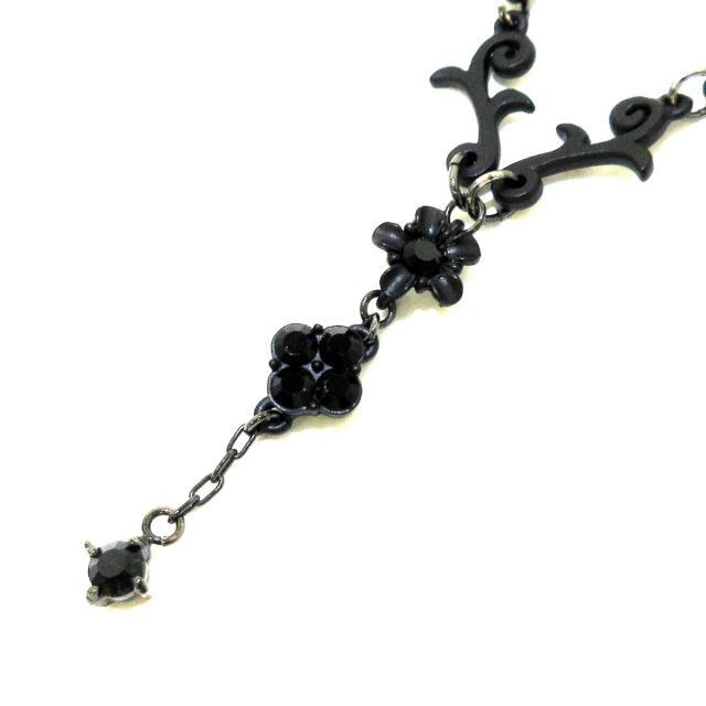 アナスイ ネックレス美品 金属素材 黒 ネックレス