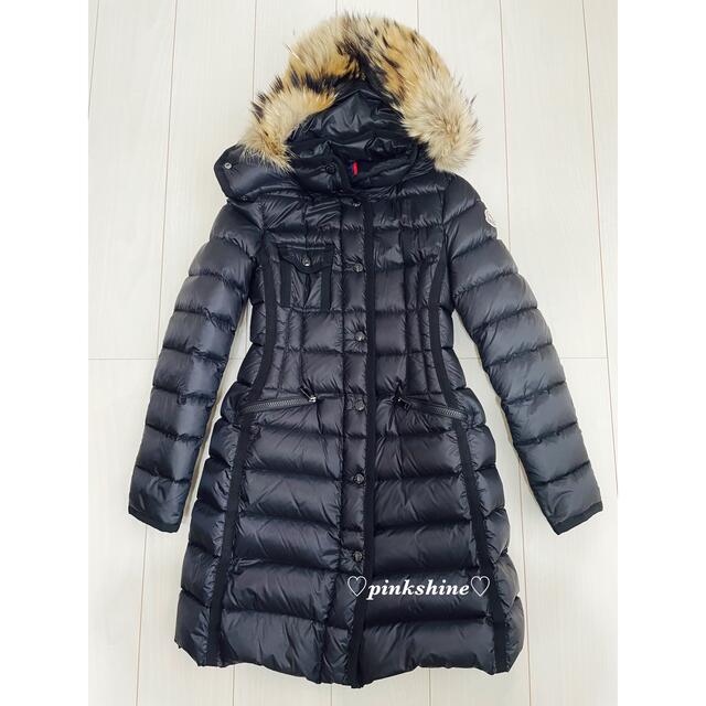 超目玉】 MONCLER - MONCLER HERMIFUR BLACK/00 ダウンジャケット