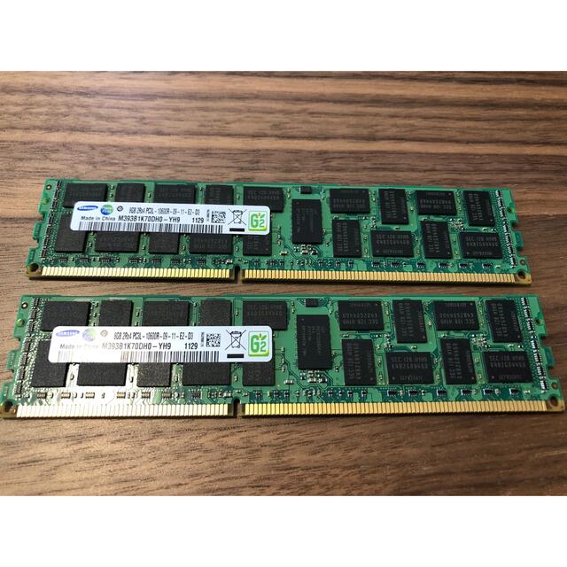 SAMSUNG  サーバー用メモリ 8GBx2 DDR3 PC3L-10600R