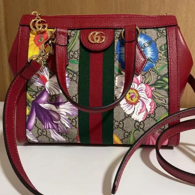 Gucci(グッチ)のGUCCI フローラ　ショルダーバック　ハンドバッグ レディースのバッグ(ハンドバッグ)の商品写真