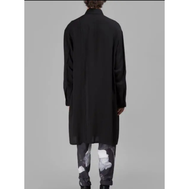 Yohji Yamamoto 2016SS 裁ち切りタックデザインロングシャツ 高評価の