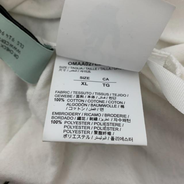 オフホワイト 半袖Tシャツ サイズXL メンズ 3