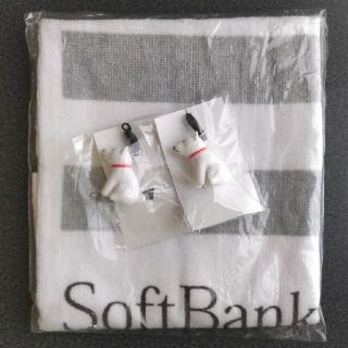 ソフトバンク(Softbank)のSoftbank ハンドタオル＋スマホピアス(ノベルティグッズ)