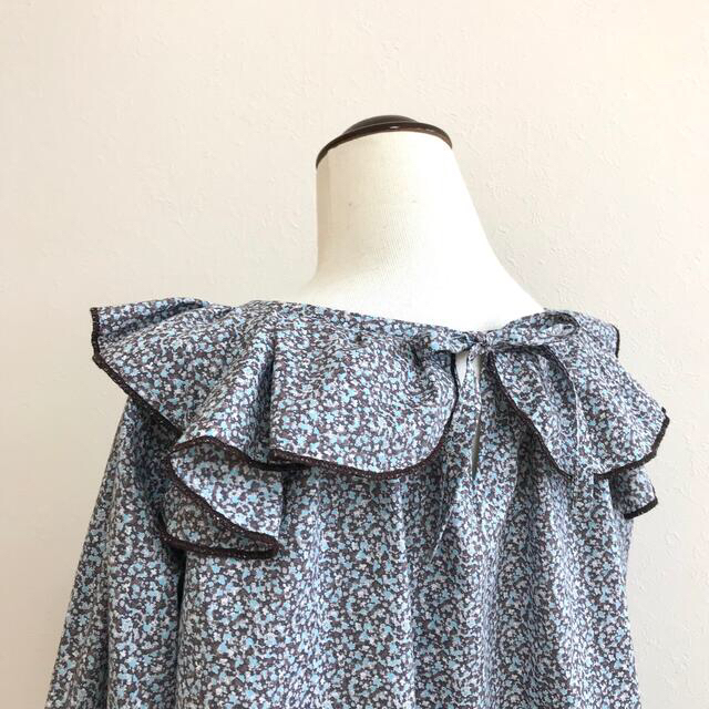 ｕｓｅｄ　リバティ　ハンドメイド　ブラウス　１２０㎝ キッズ/ベビー/マタニティのキッズ服女の子用(90cm~)(ブラウス)の商品写真