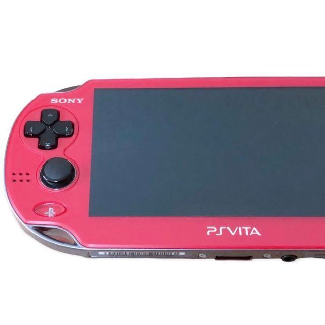 PlayStation Vita(プレイステーションヴィータ)の☆極美品☆ PSVITA pch-1000 コズミック レッド 本体 充電器付き エンタメ/ホビーのゲームソフト/ゲーム機本体(携帯用ゲーム機本体)の商品写真