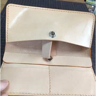 シンプル 長財布 ヌメ革 エイジング レザークラフト ハンドメイドの ... シンプル 長財布 ヌメ革 エイジング レザークラフト ハンドメイド