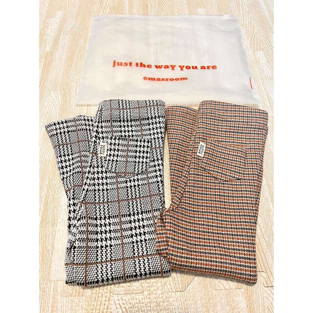 パンツ emasroom kids checked bellbottom