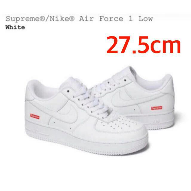 Supreme Nike Air Force 1 Low White 27.5
