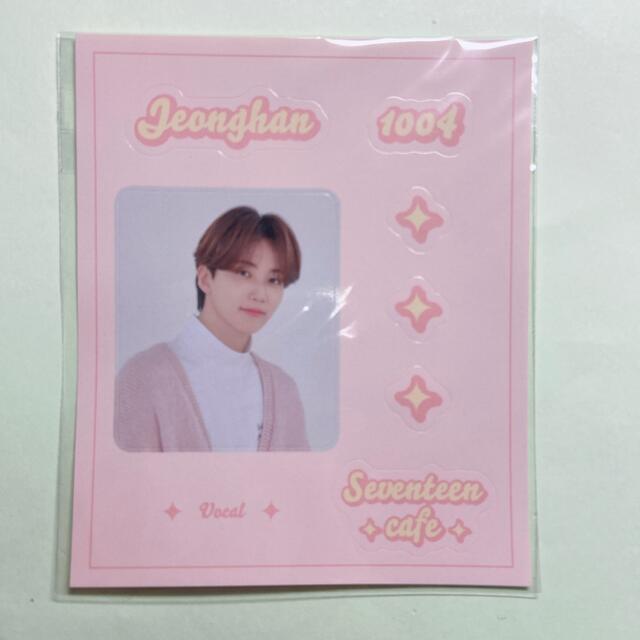 SEVENTEEN(セブンティーン)のSEVENTEEN セブチ　JEONGHAN ジョンハン　ステッカー エンタメ/ホビーのタレントグッズ(アイドルグッズ)の商品写真