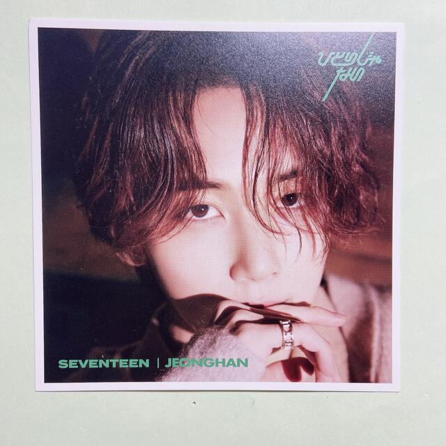 SEVENTEEN(セブンティーン)のSEVENTEEN セブチ　JEONGHAN ジョンハン　エントリーシート エンタメ/ホビーのタレントグッズ(アイドルグッズ)の商品写真