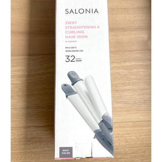 【新品未使用品】SALONIA  2WAY ヘアアイロン 32mm(ヘアアイロン)