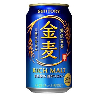 サントリー(サントリー)の新金麦　350ml✕6缶  4パック(その他)