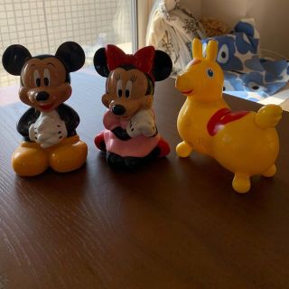 ディズニー(Disney)のミッキー&ミニーとロディの貯金箱(キャラクターグッズ)