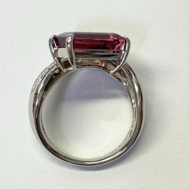 Pt900　高品質 ピンクトルマリンリング　3.41ct　D0.28ct レディースのアクセサリー(リング(指輪))の商品写真