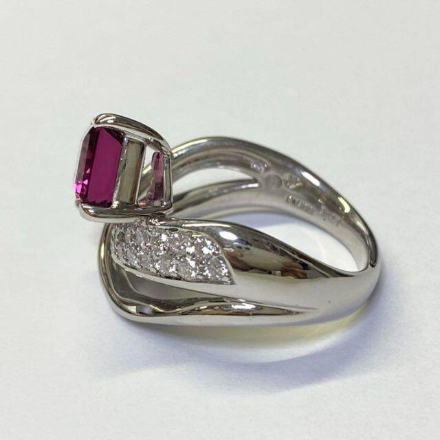 Pt900　高品質 ピンクトルマリンリング　3.41ct　D0.28ct レディースのアクセサリー(リング(指輪))の商品写真