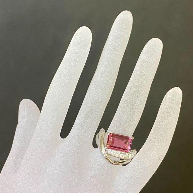 Pt900　高品質 ピンクトルマリンリング　3.41ct　D0.28ct レディースのアクセサリー(リング(指輪))の商品写真