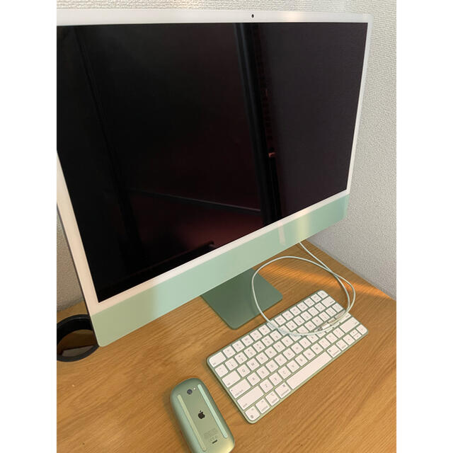 Mac (Apple)(マック)のiMac 24 Apple M1 256GB グリーン　2021年モデル　美品 スマホ/家電/カメラのPC/タブレット(デスクトップ型PC)の商品写真