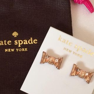 ケイトスペードニューヨーク(kate spade new york)の新品 ケイトスペード リボンピアス ゴールド レア(ピアス)