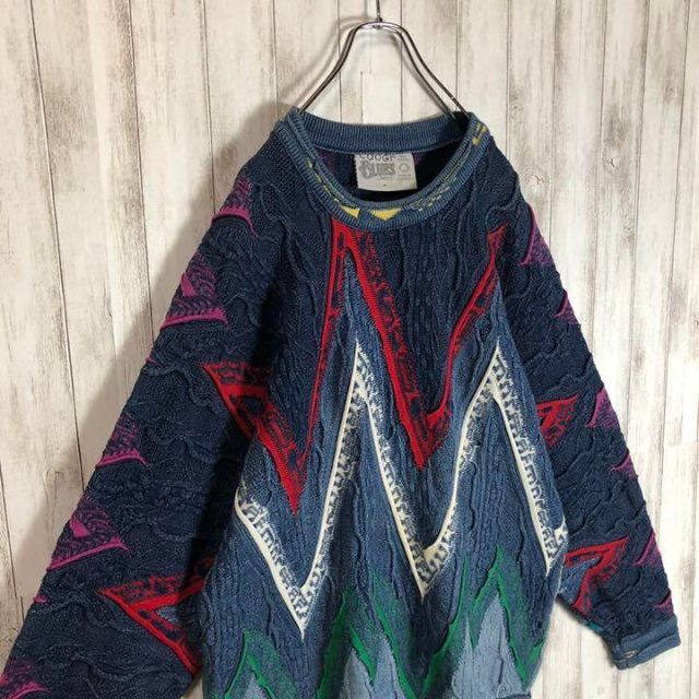 【激レア】coogi クージー 立体 編込み 3Dニット 即完売モデル 希少