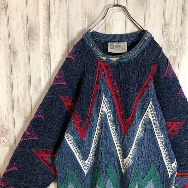 【激レア】coogi クージー 立体 編込み 3Dニット 即完売モデル 希少