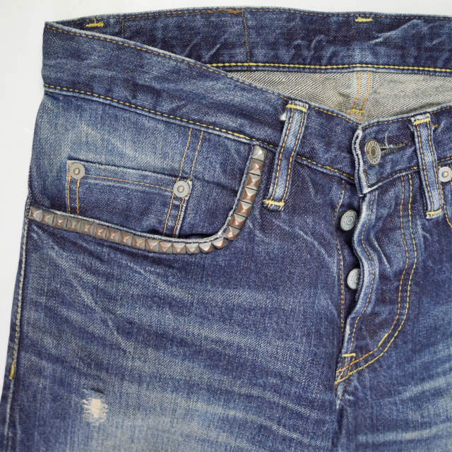 アップスタ HYSTERIC GLAMOUR - HYSTERIC GLAMOUR RW CLASH加工デニム