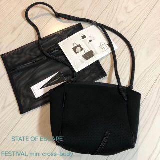 ロンハーマン(Ron Herman)のSTATE OF ESCAPE  フェスティバルミニ　BLACK  新品(ショルダーバッグ)