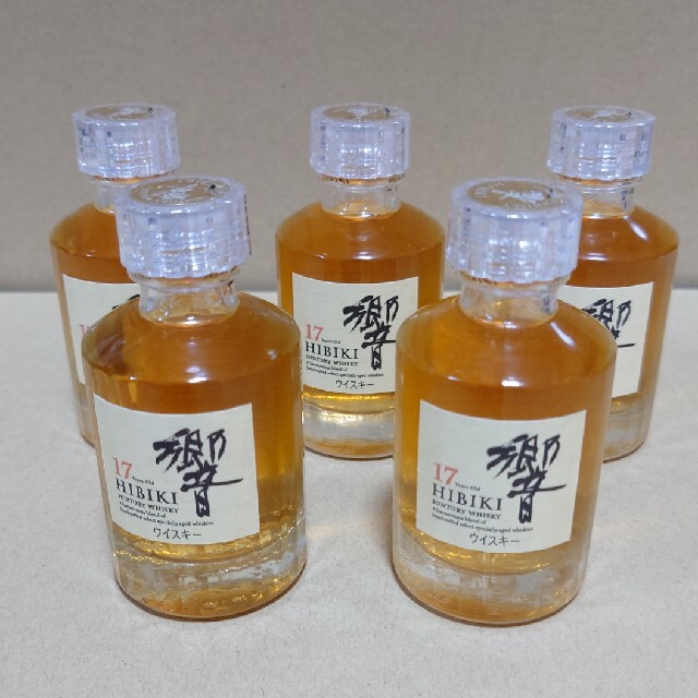 響17年 ミニボトル50ml×5本 - ウイスキー