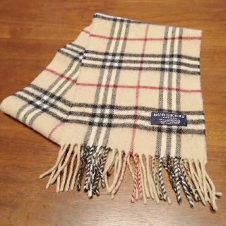 バーバリー(BURBERRY)のバーバリー　キッズ　マフラー　ブラウン系(マフラー/ストール)