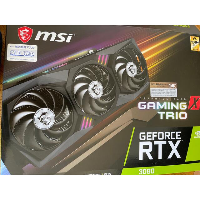 PC/タブレットrtx3080 msi gaming x  trio 非LHR