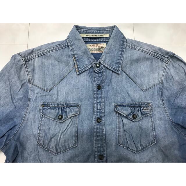 新品　SCOTCH＆SODA  スコッチアンドソーダ　ボタンシャツ