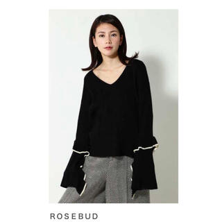 ローズバッド(ROSE BUD)のROSEBAD ローズバッド バックレースアップニット 新品未使用(ニット/セーター)