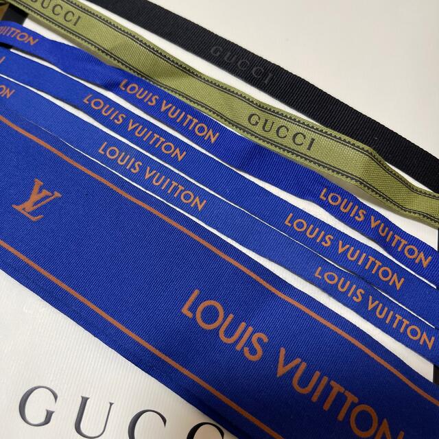 LOUIS VUITTON(ルイヴィトン)のブランド　リボン　6本セット ハンドメイドの素材/材料(各種パーツ)の商品写真