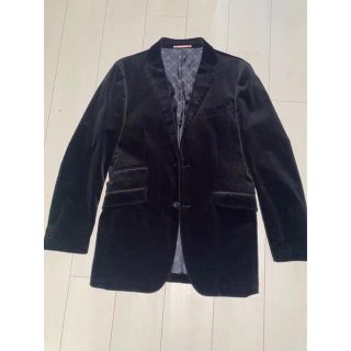 バーバリーブラックレーベル(BURBERRY BLACK LABEL)のバーバリーブラックレーベル　サテン　黒　ジャケット(テーラードジャケット)