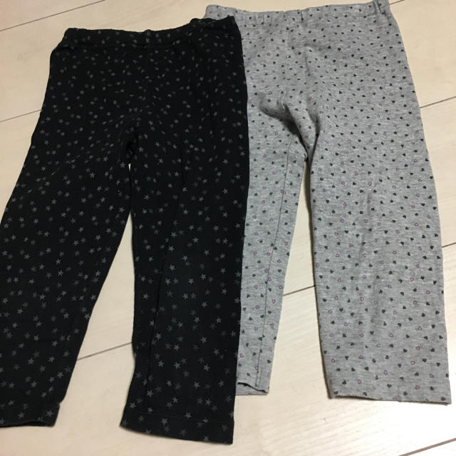 UNIQLO(ユニクロ)の七分丈スパッツ5枚★110 キッズ/ベビー/マタニティのキッズ服女の子用(90cm~)(パンツ/スパッツ)の商品写真