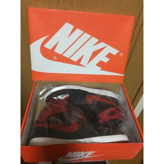 ナイキ(NIKE)の早い者勝ち！値下げ中！新品未使用ナイキエアジョーダン1KO BRED(スニーカー)