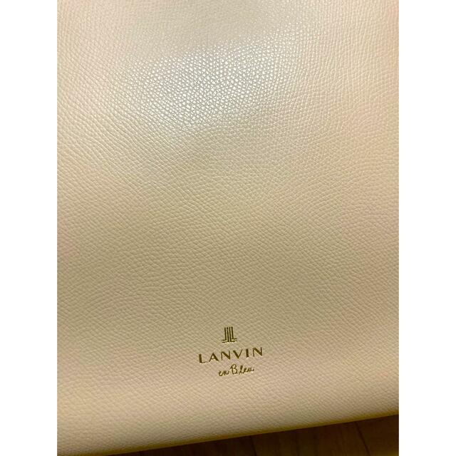 LANVIN en Bleu(ランバンオンブルー)の未使用美品　ランバンオンブルー　アンセルム　トートバッグ　パール レディースのバッグ(トートバッグ)の商品写真