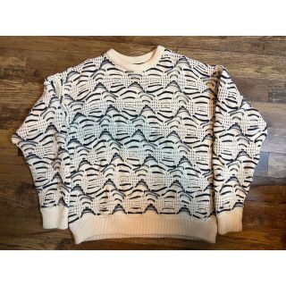 クージー(COOGI)の超希少　COOGI 古着　総柄ニット　80s  ニット　3Dニット　ビンテージ(ニット/セーター)